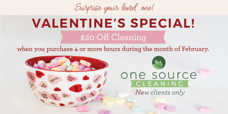 Fall in Love with a Cleaner Home this Valentine’s Day with One Source Cleaning