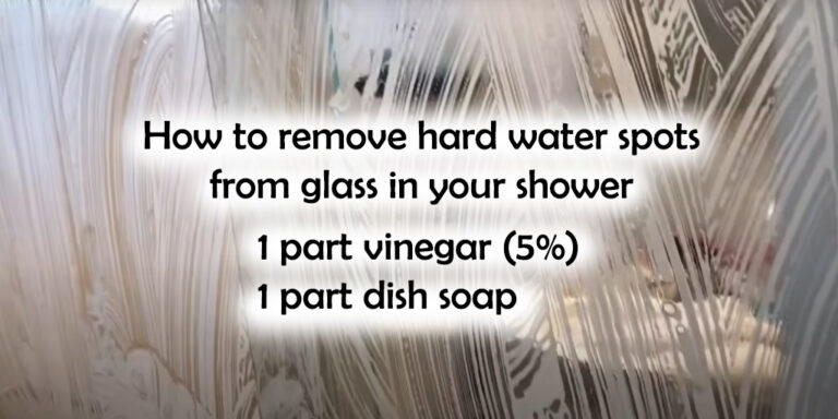 How to Remove Hard Water Spots in the Shower