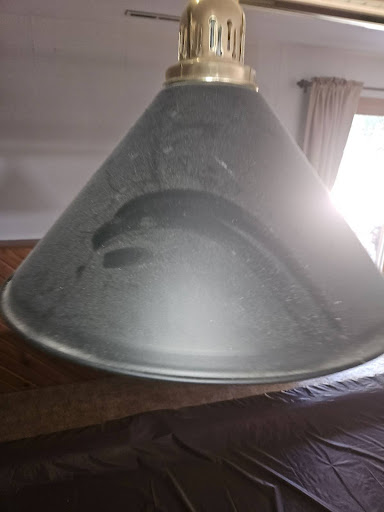 dusty light fixture